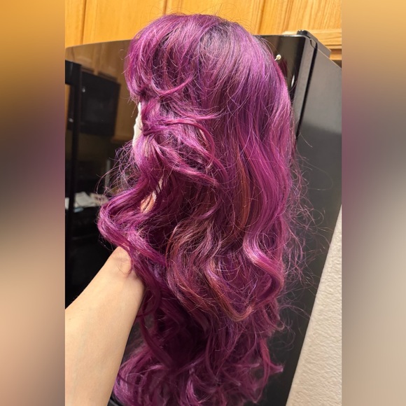 Synthetic Purple Wig - Picture 11 of 17